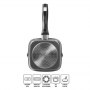 Stoneline | 21998 | Square Griddle Pan | Grill | Diameter 16 cm | Suitable for induction hob | Fixed handle | Black - 4